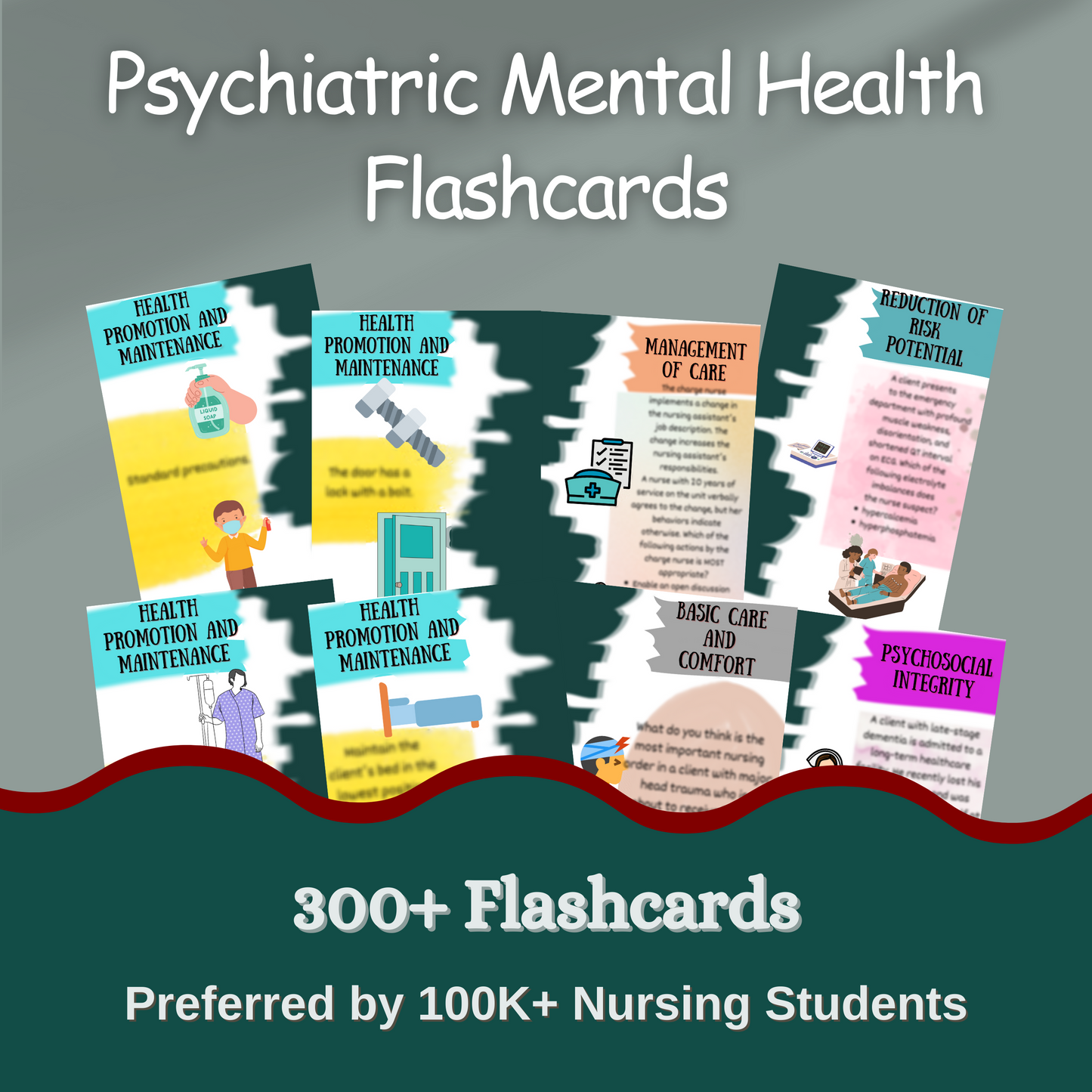 3000+ Flashcards & Quiz Bundle for NCLEX and Nursing School prep