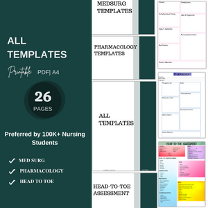 The Ultimate Nursing School Bundle | Spiral + Digital